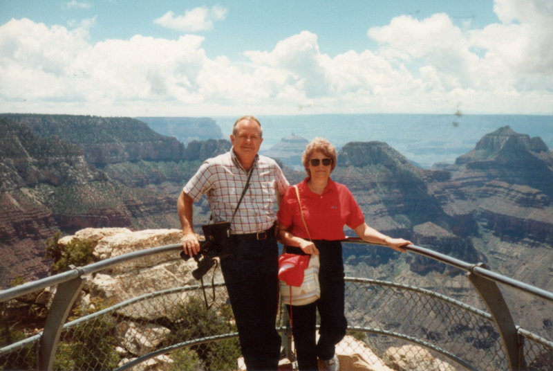 Morris and Barbara at The Grand Canyon 1978