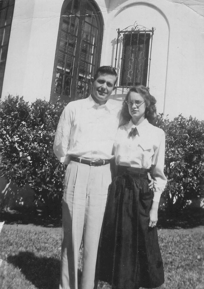 Morris and Barbara at Trinity College