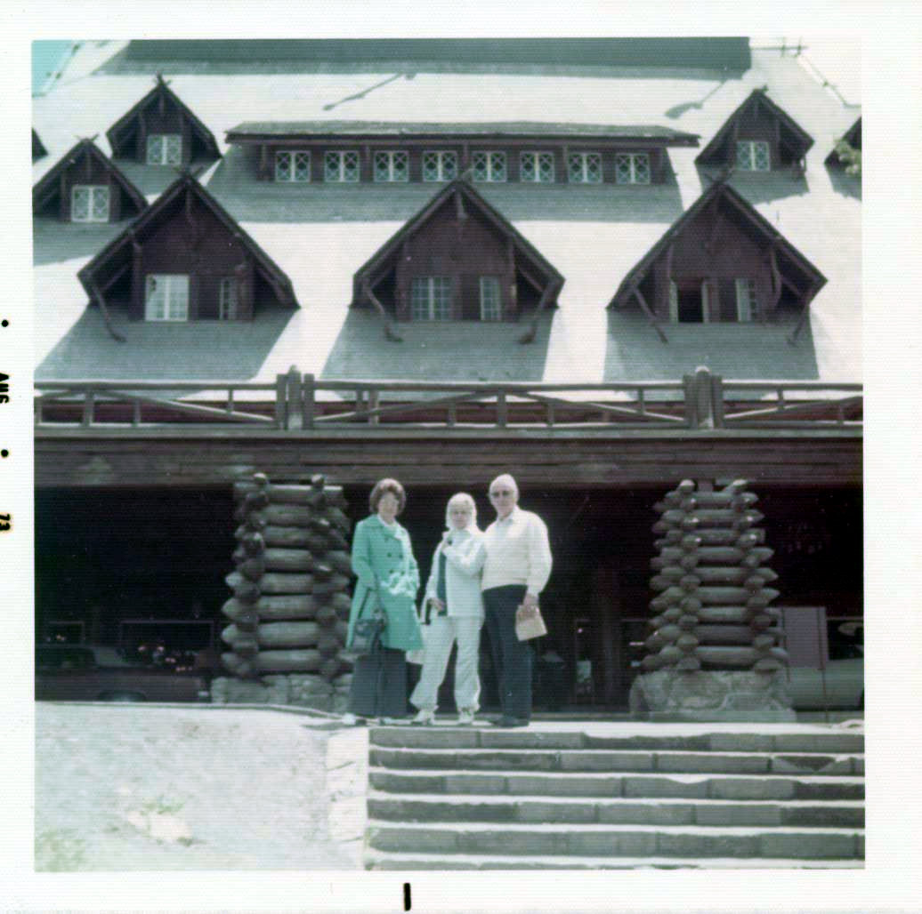 Barbara, Waive, Fred at Yellowstone Lodge