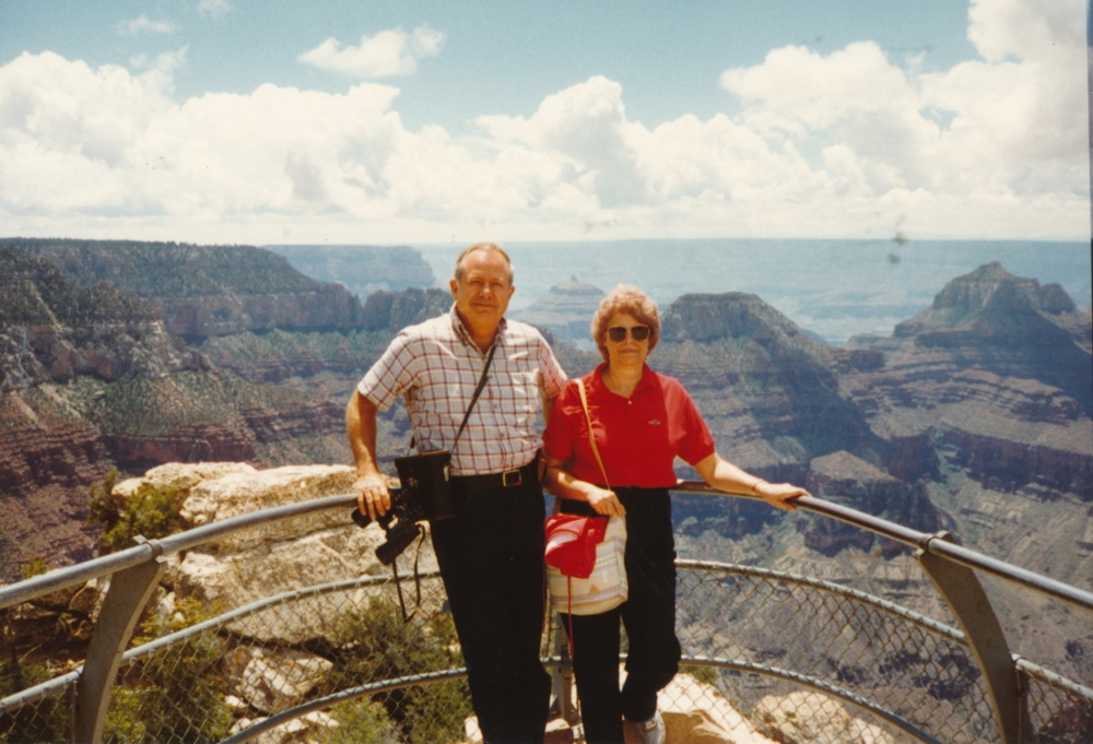 Barbara and Morris at the Grand Canyon