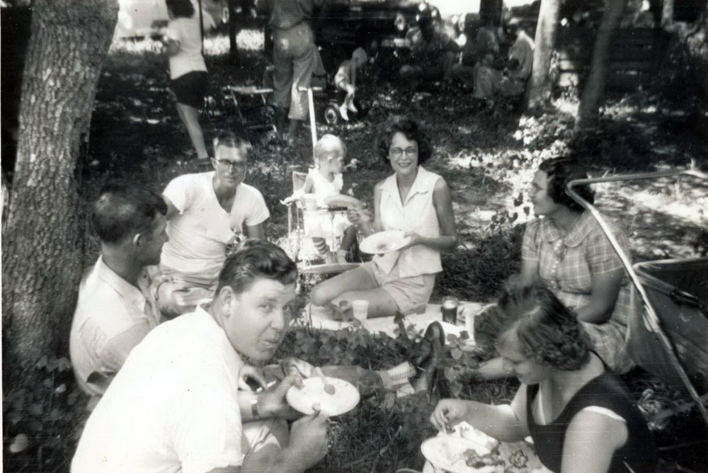 Barbara & Morris at Picnic with friends