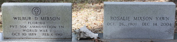 Wilbur and Rosalie's Tombstone