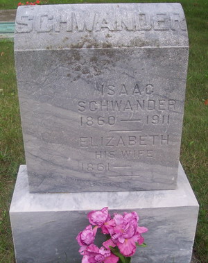 Tombstone of Isaac Schwander
