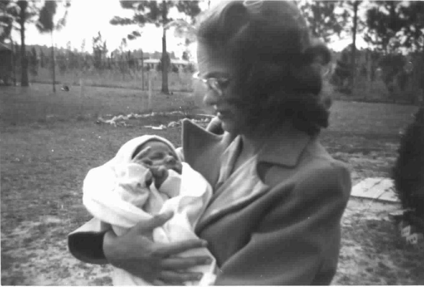 Mom Holding Larry