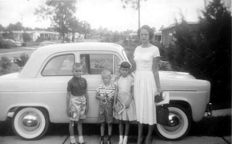 Barbara with kids, 1959
