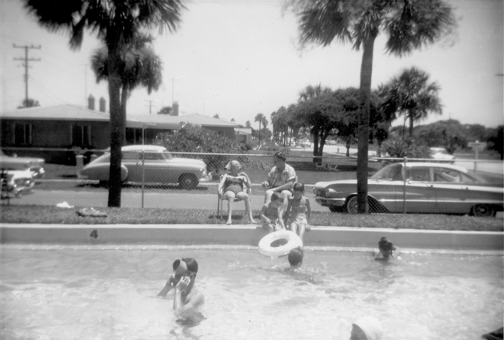 in the pool at Ellinor Village