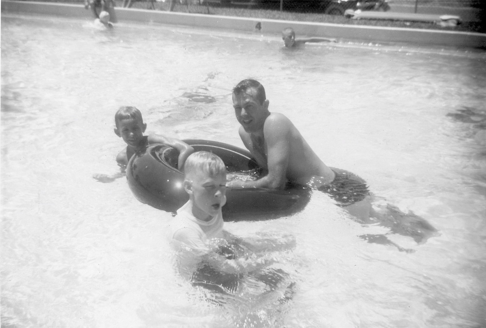 in the pool at Ellinor Village