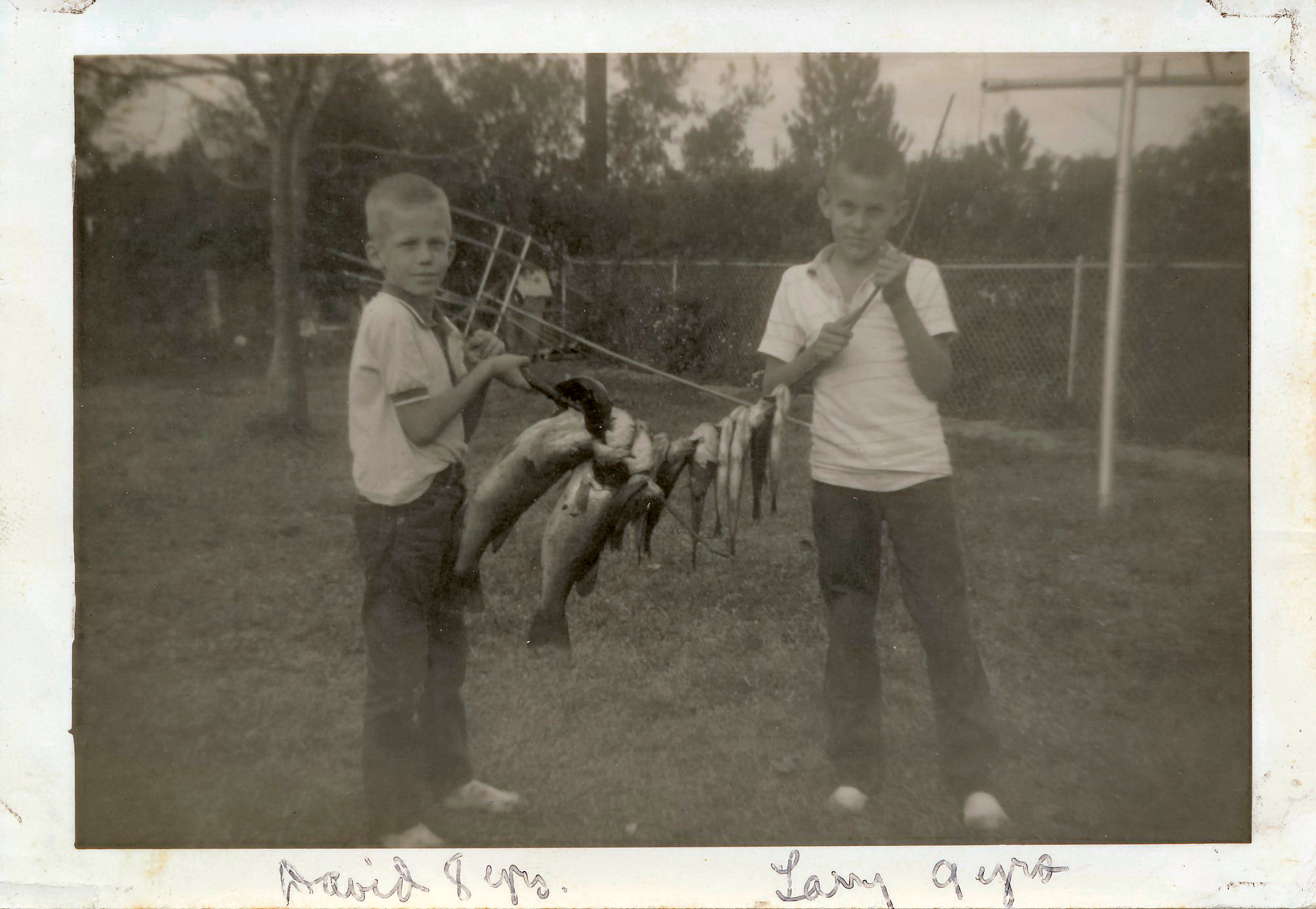 David and Larry with fish
