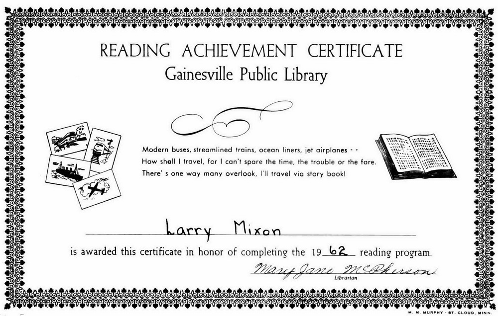 Library Certificate