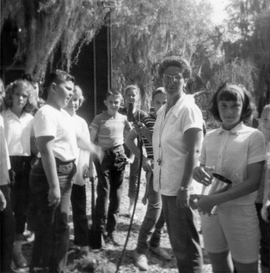 Mrs Driscoll at Camp Crystal