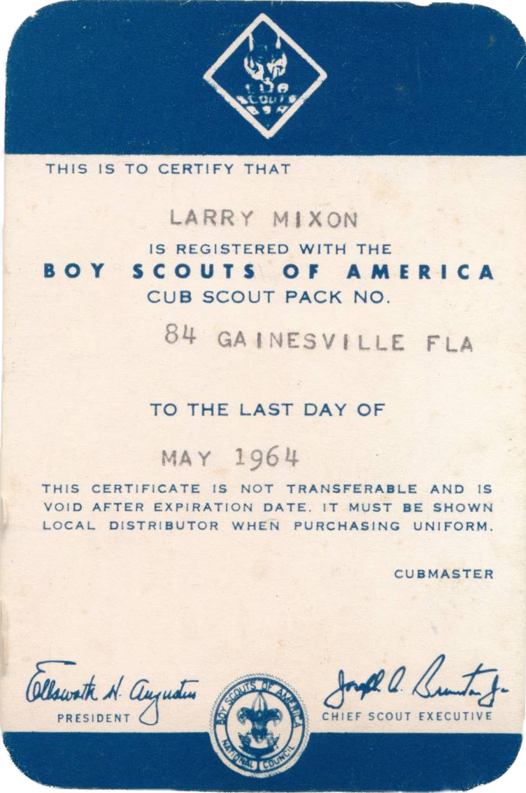 Cub Scout Card