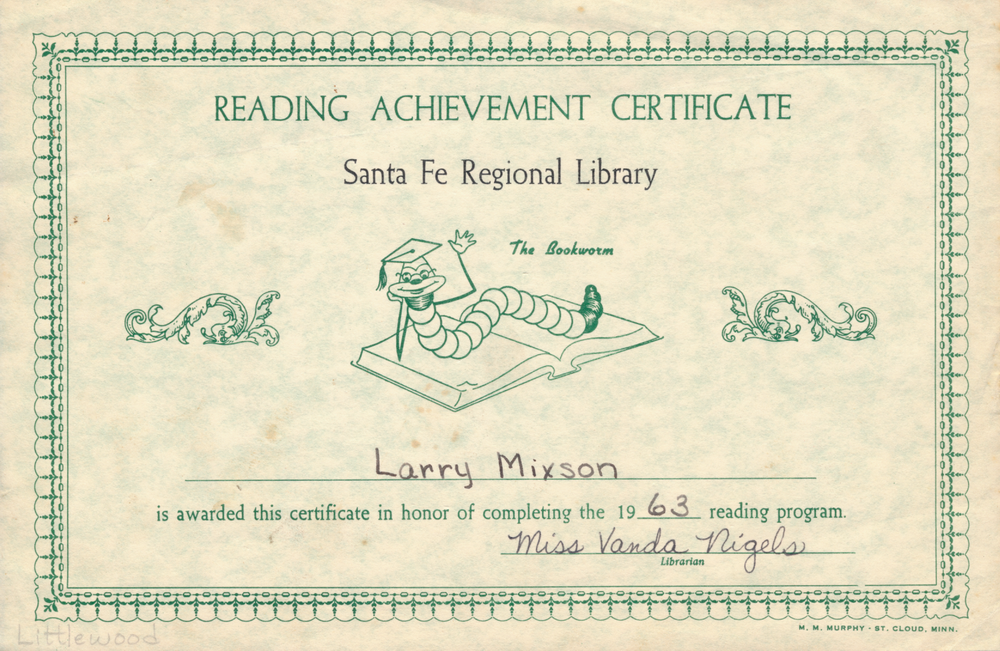 Library Certificate
