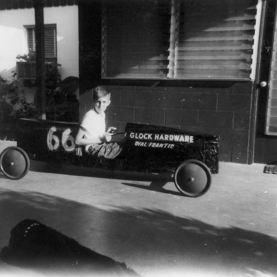 Me and my Soap Box Derby Car