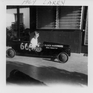 Me in my Soap Box Derby car