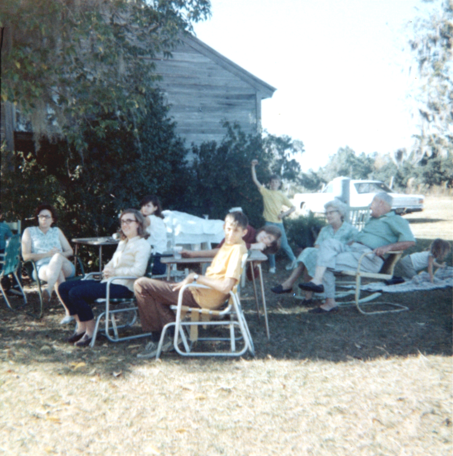 Family at Mr. Yawn's farm