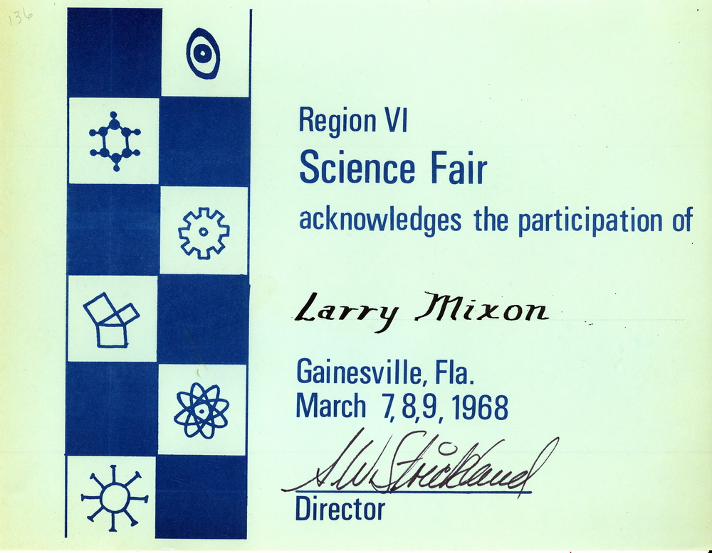 Science Fair Certificate