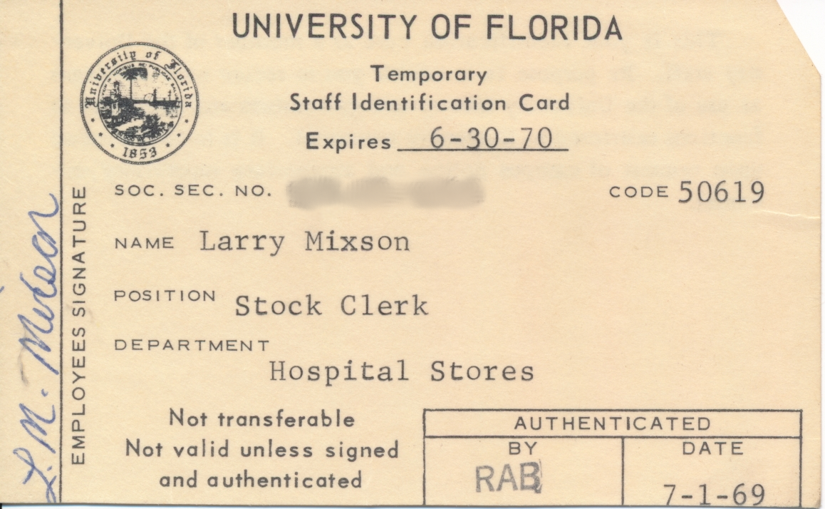 UF Staff Card