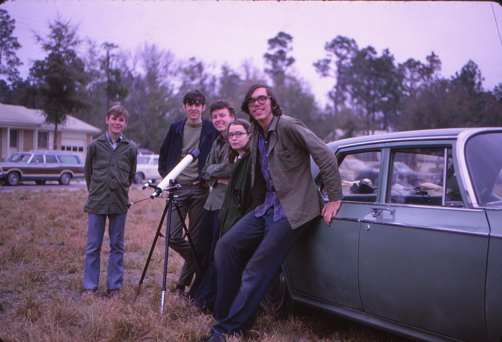 We arrived at a field in Georgia and set up Bill's telescope.