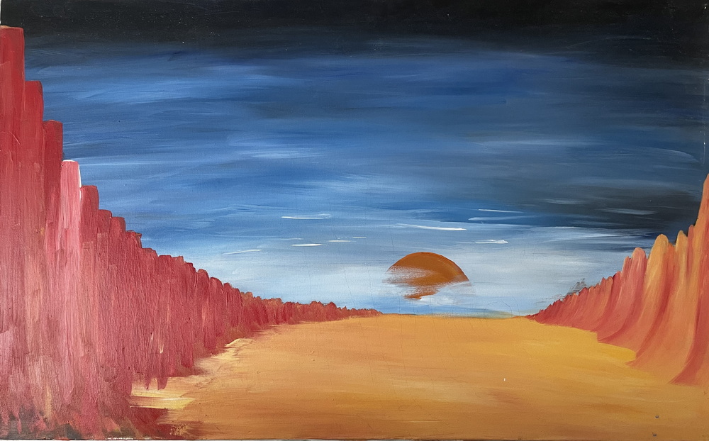 Painting - Sunset over Valley