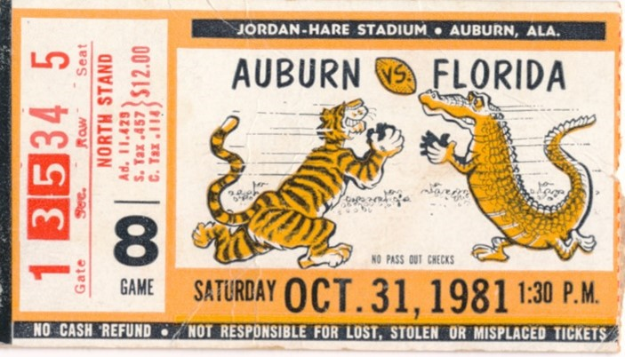 Auburn vs Florida ticket
