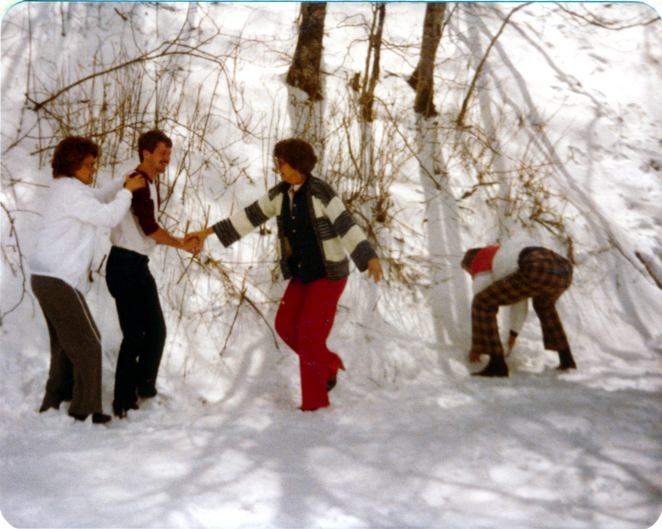 Frolicking in the snow