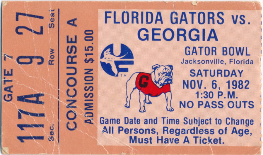 Florida vs Georgia ticket