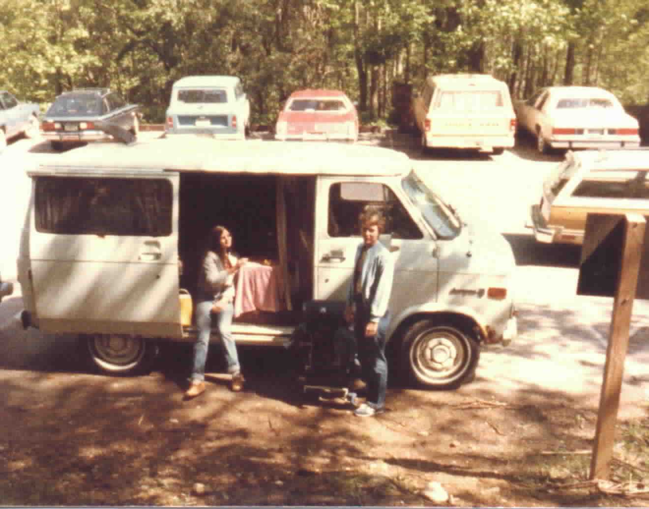 Van in Parking Lot