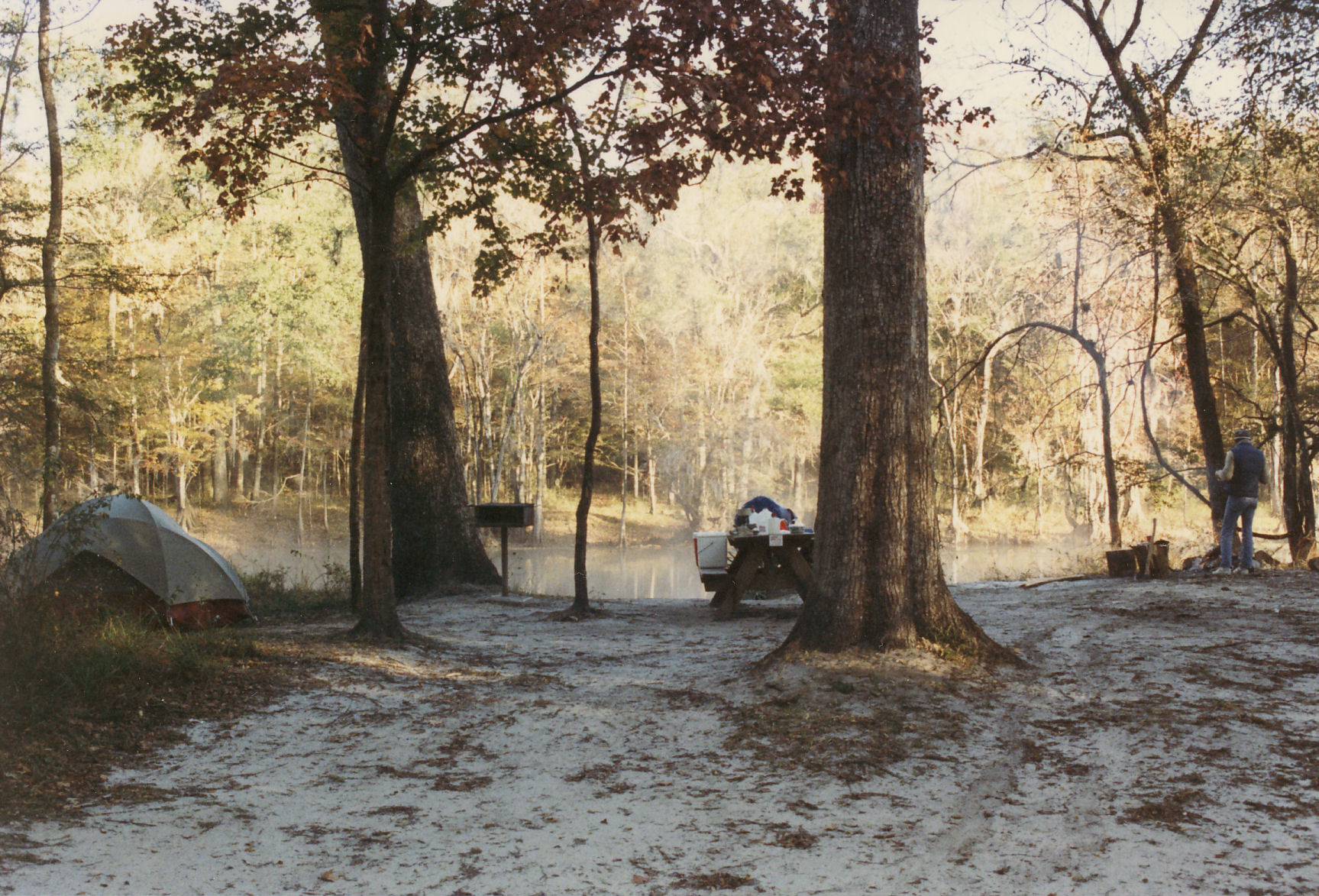 Campsite on the river