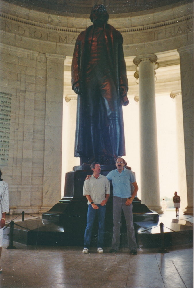 Me and David at the Jefferson Memorial