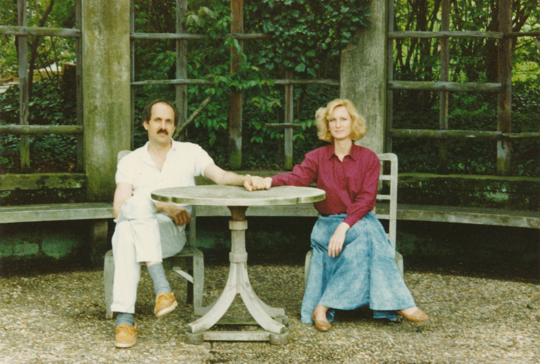 Larry and Julie at Dumbarton Oaks