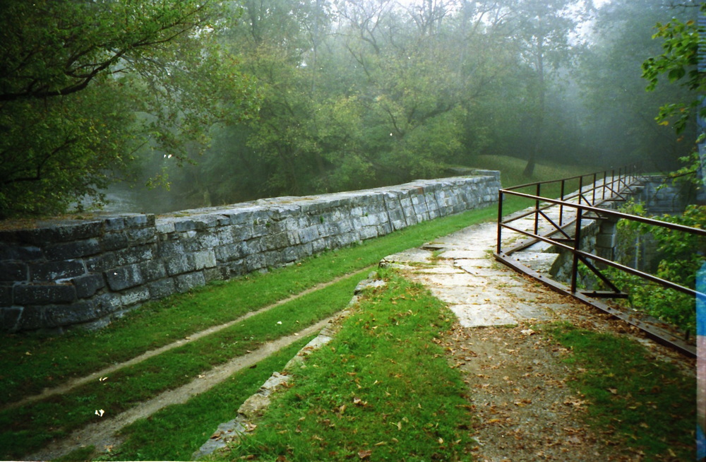 This is one of the 11 aqueducts which were built to carry the canal over streams. It reminded me of Roman aqueducts.