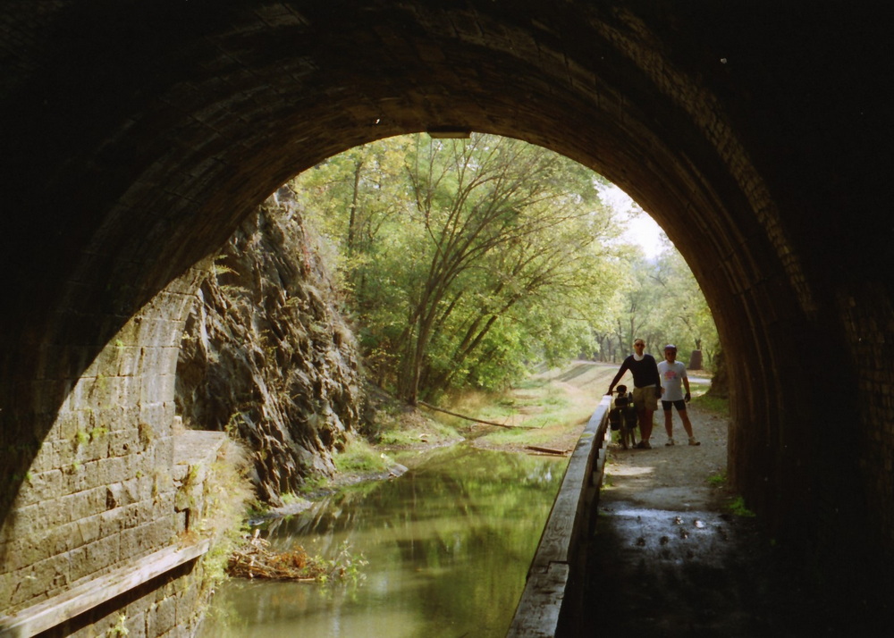 Looking back out the entrance of the tunnel.