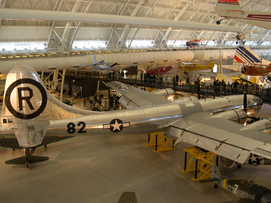 Enola Gay seen from the walkway above 