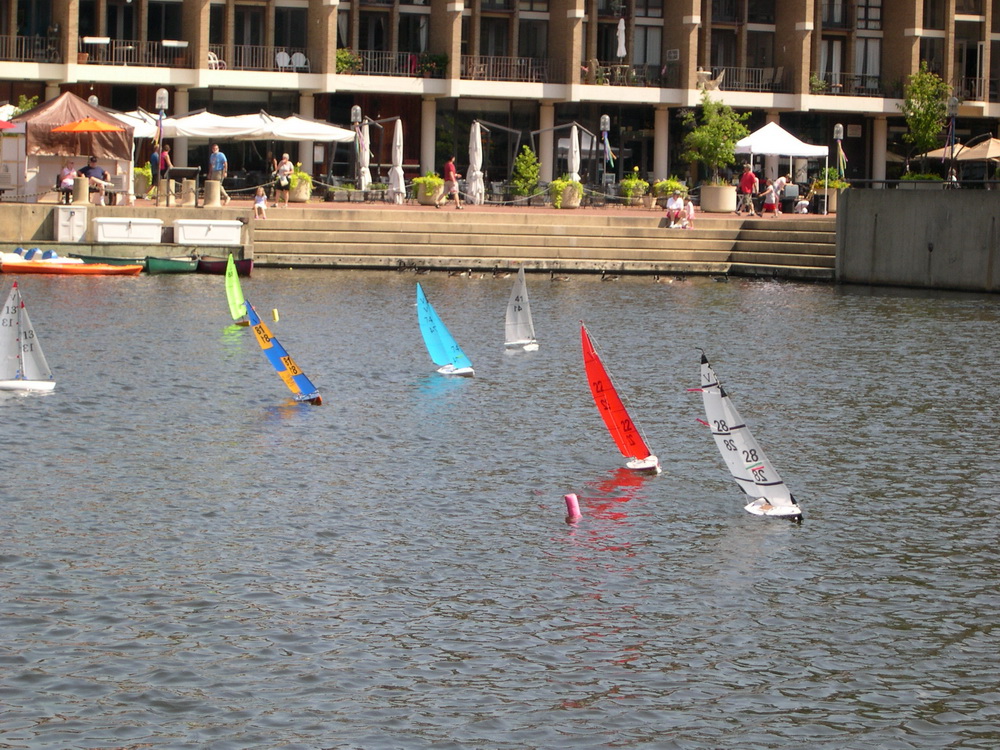 Sailboats at Lake Anne were fun to watch