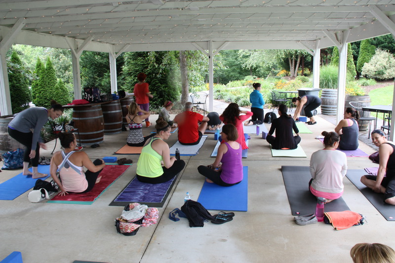 Yoga Wine Tasting