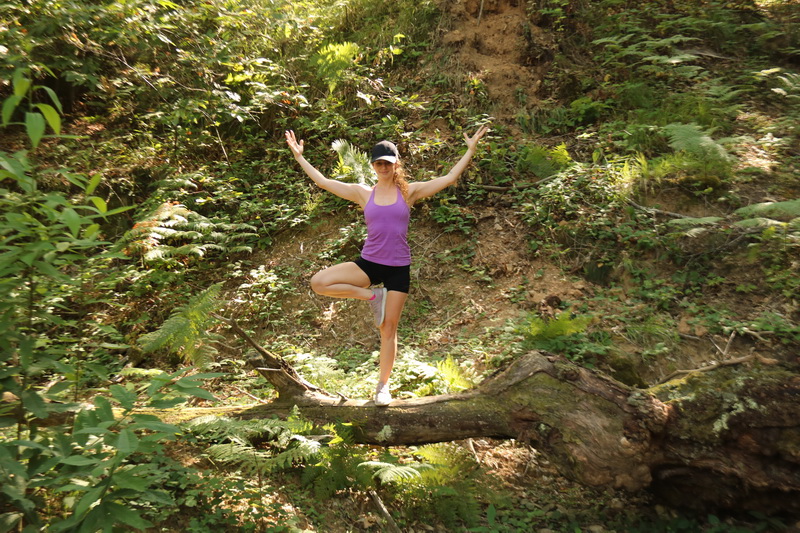 Yoga on a tree