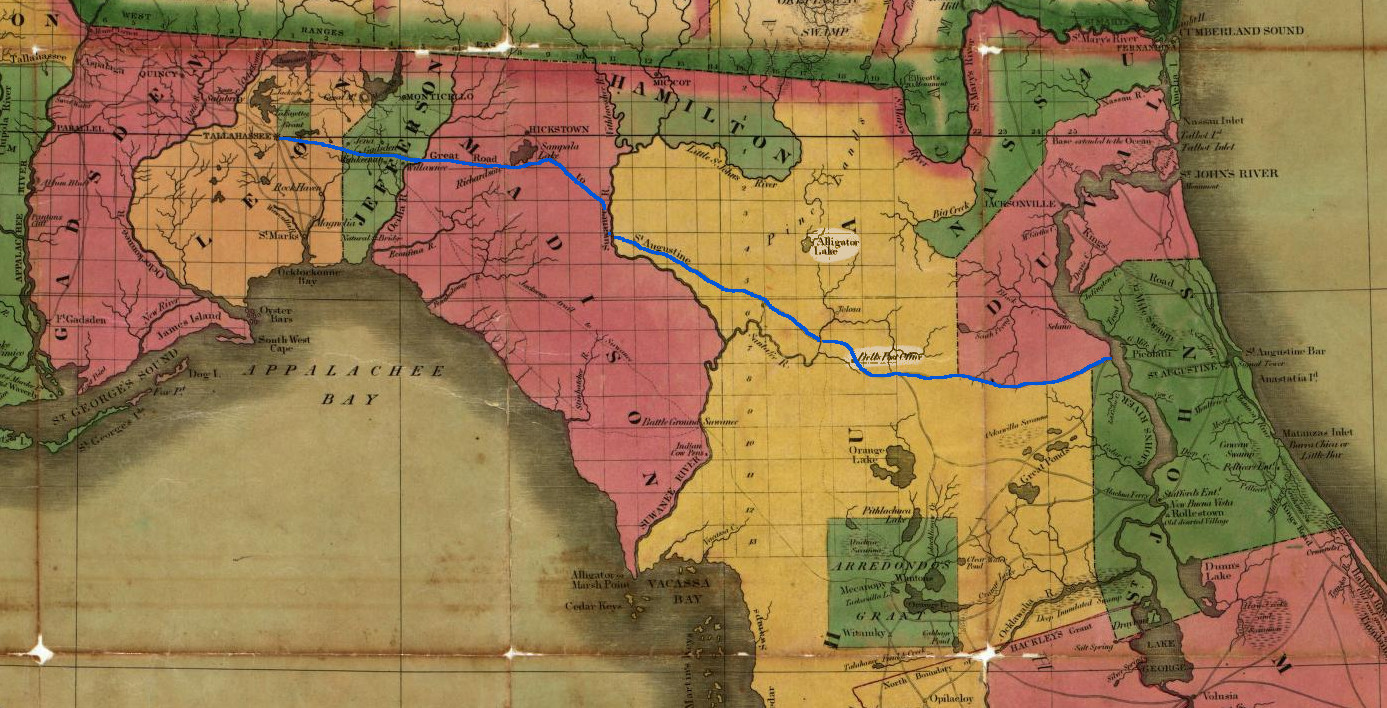 1829 Map with Dell's