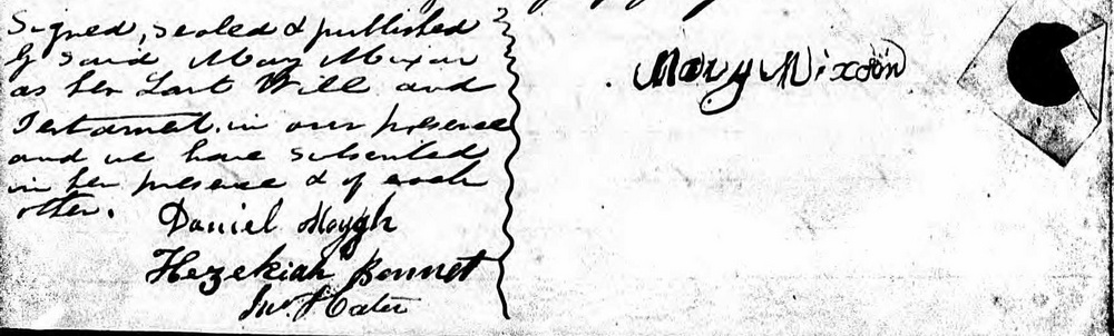 Mary's Signature