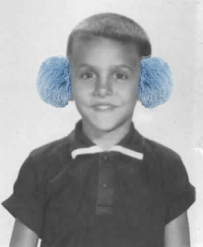 Blue earmuffs