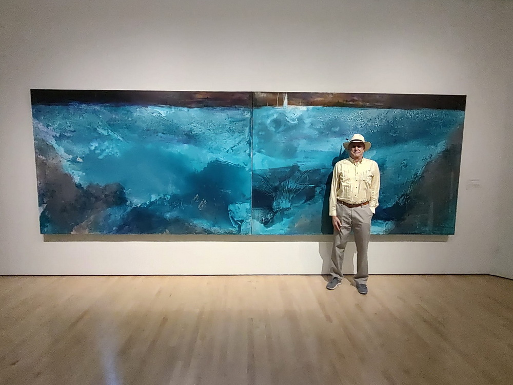 Me in front of painting